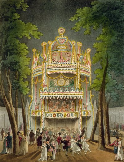 Vauxhall gardens by Pugin and Rowlandson